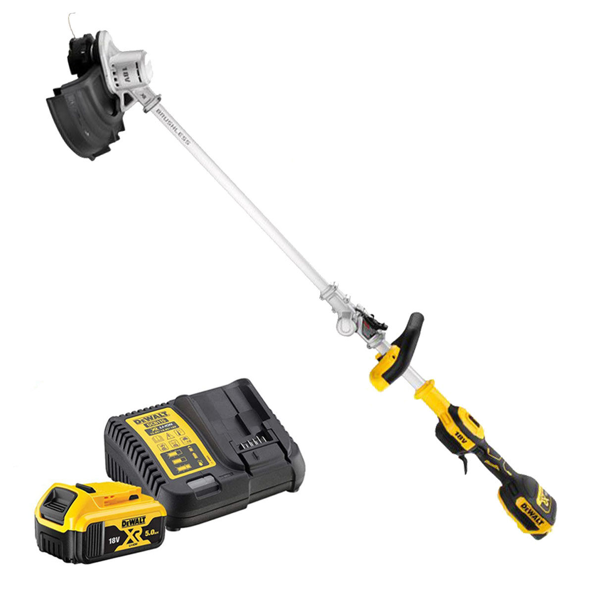 DeWalt DCMST561P1-QW - Tagliabordi tagliaerba pieghevole a batteria 18V