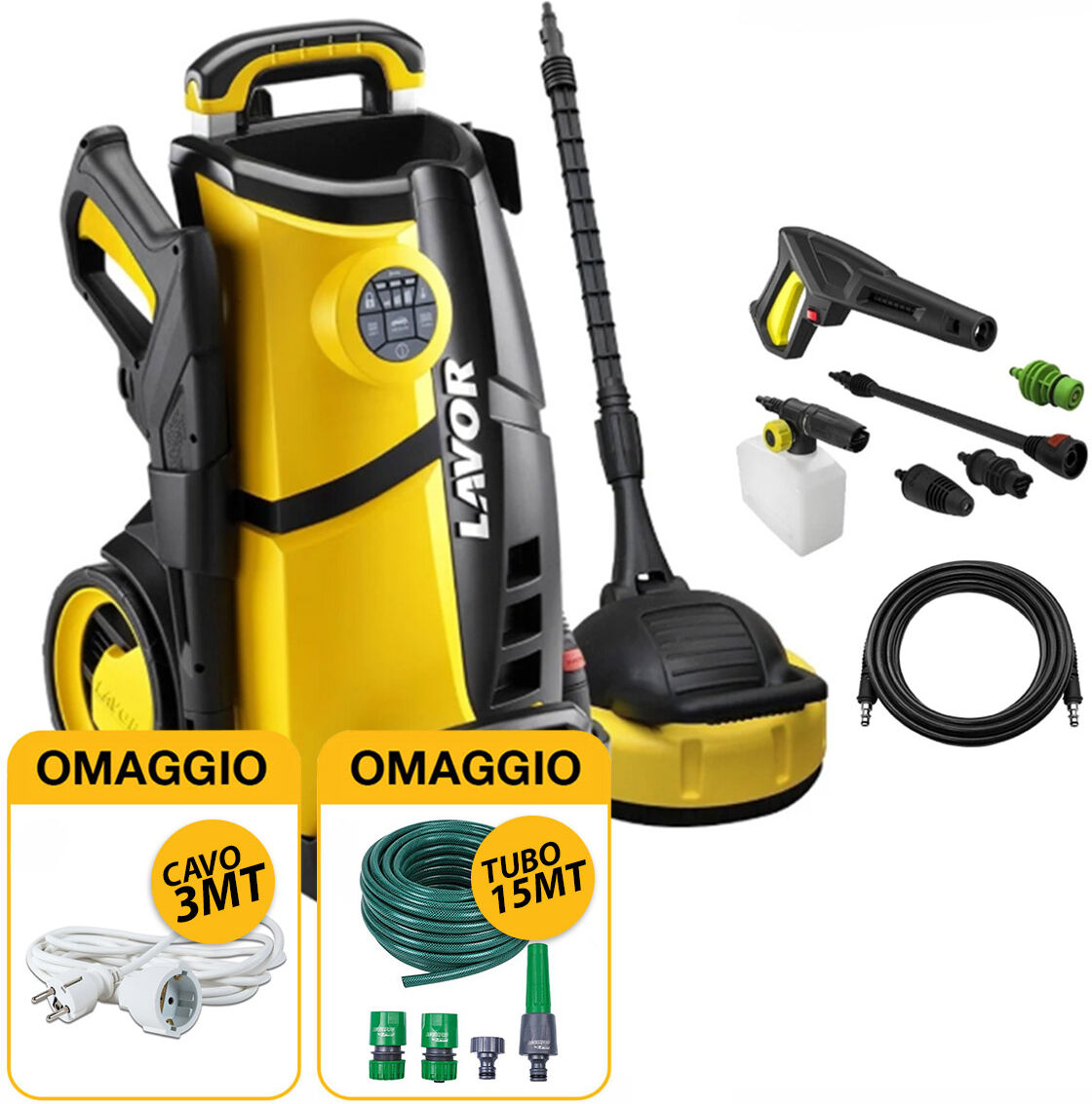 Lavor LVR4 150 Digit - Idropulitrice ad acqua fredda con OMAGGIO Lavor LVR4 150 Digit - Idropulitrice ad acqua fredda con OMAGGIO