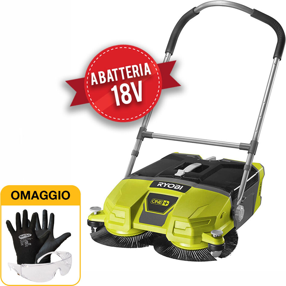 Ryobi P3260 - Spazzatrice elettrica a batteria 18V (solo corpo macchina) Ryobi P3260 - Spazzatrice elettrica a batteria 18V (solo corpo macchina)