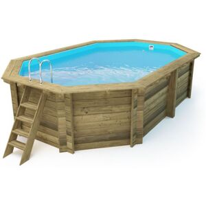 Losa Legnami AC/PIO486336 - Piscina fuori terra ottagonale in legno 486x336x120 cm