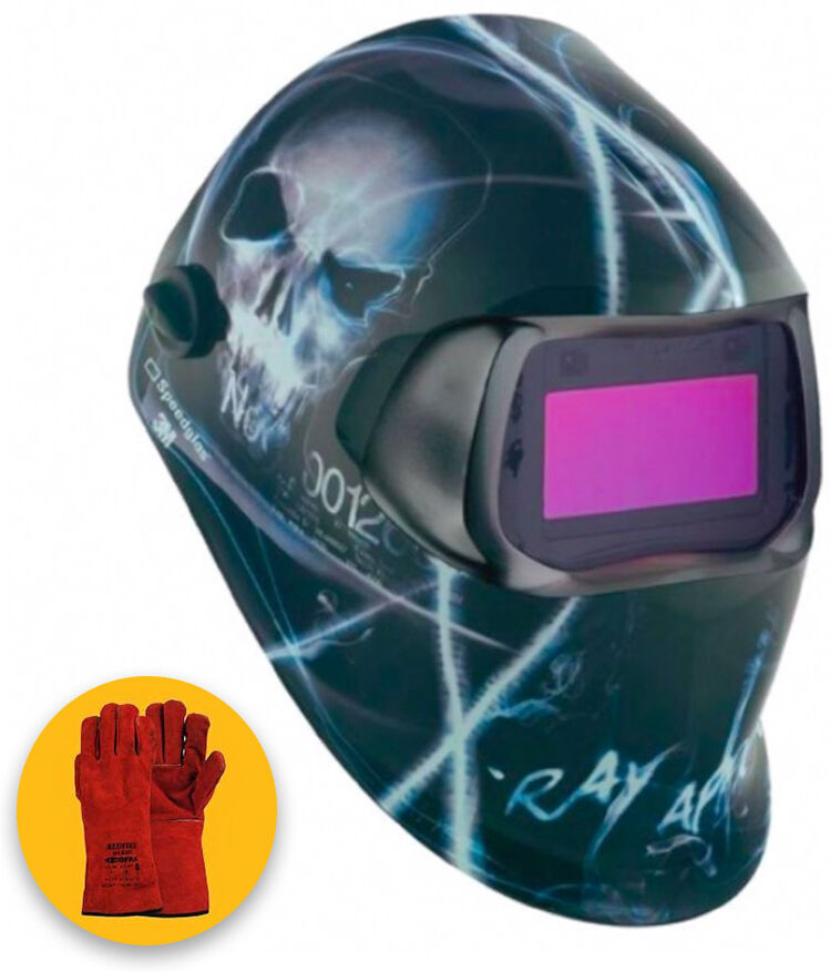 3m speedglass xterminator 100v - maschera per saldatura con filtro autoscurante din 8-12