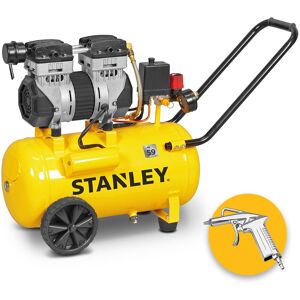 Stanley DST 150/8/24 Compressore aria silenzioso 24 lt, 1,3 HP