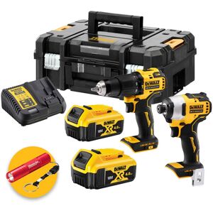 DeWalt DCK2062M2T - Trapano avvitatore DCD709 + Avvitatore a impulsi 1/4