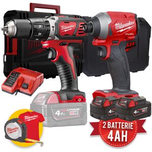 Milwaukee kit utensili a batteria 18V - M18 FID2 Avvitatore ad impulsi Fuel da 1/4