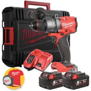 Milwaukee M18 FPD3-502X - Trapano avvitatore con percussione a batteria 18V FUEL - 2 batteria 5Ah