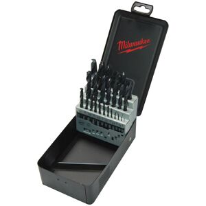 Milwaukee 4932352469 - Cassetta punte per trapano in HSS-R DIN 338, 25 pezzi