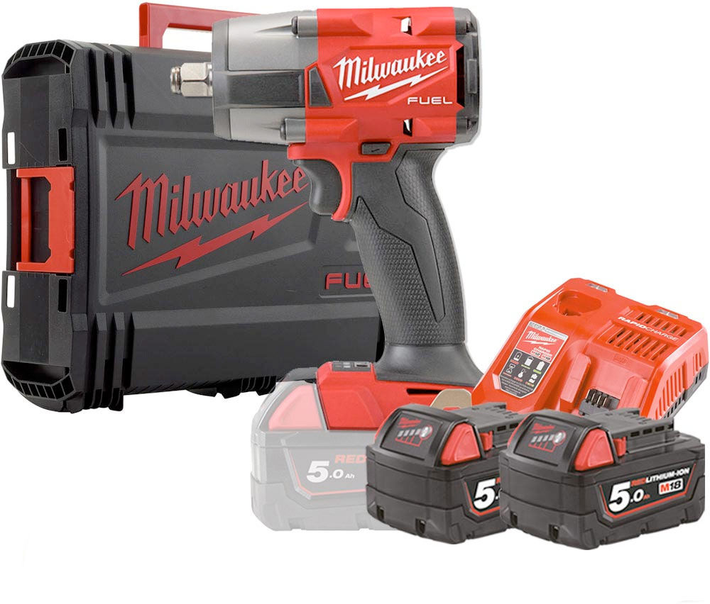 milwaukee m18 fmtiw2f12-502x - avvitatore ad impulsi a batteria 18v fuel,  attacco da 1/2 f