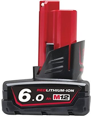 milwaukee batteria m12b6 12v 6ah li-ion per utensili famiglia m12