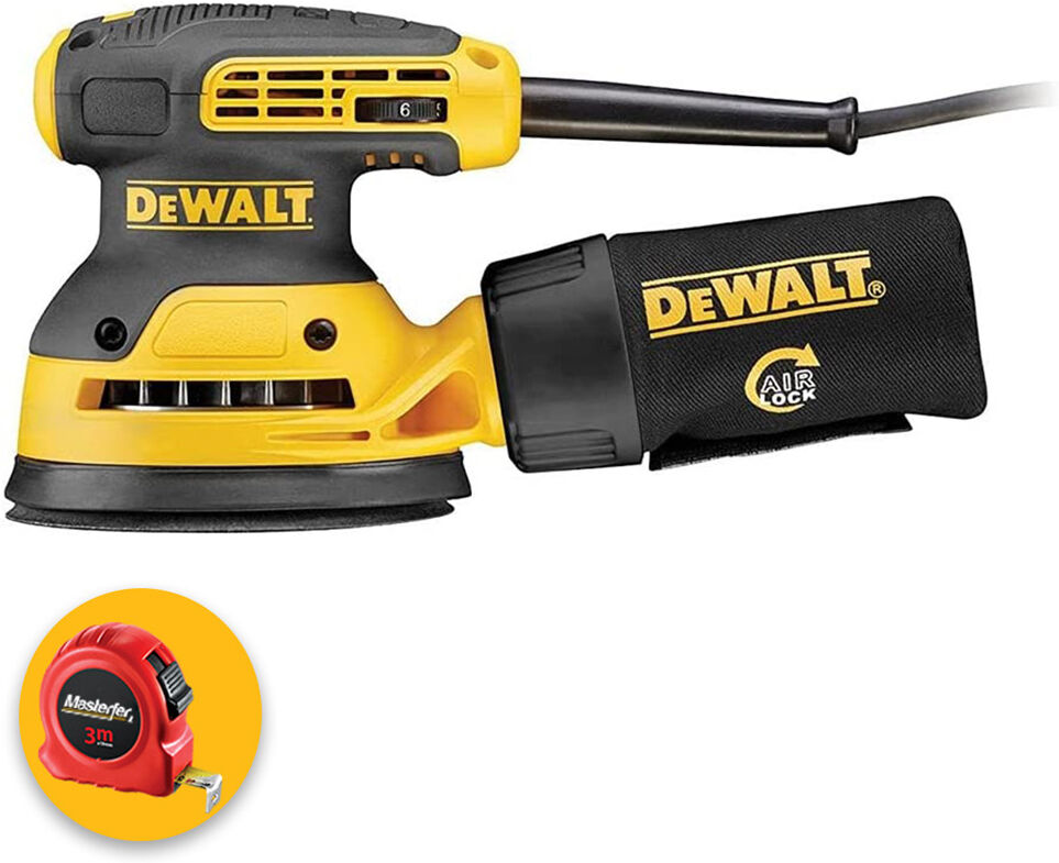 dewalt dwe6423-qs levigatrice rotorbitale - velocità regolabile - 125mm 280w