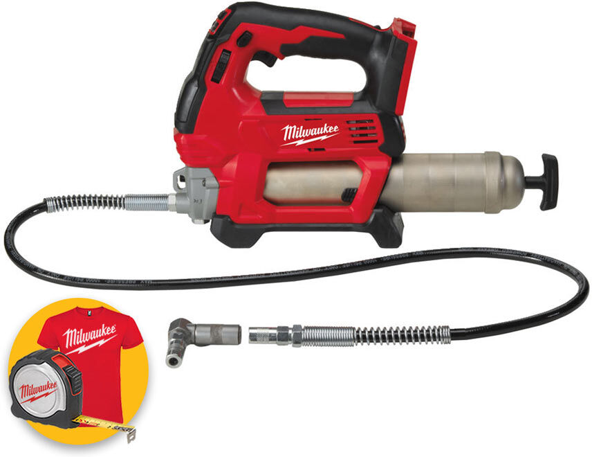 milwaukee m18 gg-0 - pistola ingrassatore per grasso a batteria 18v - solo corpo