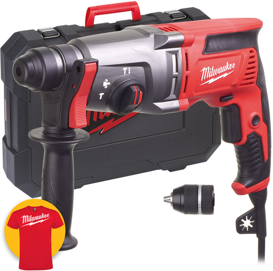 milwaukee ph26tx - trapano tassellatore elettrico sds + mandrino fixtec