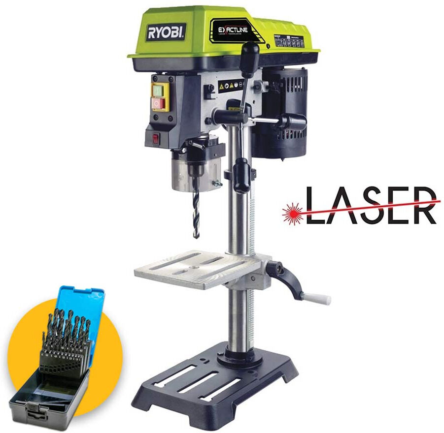 ryobi rdp102l - trapano a colonna da banco con puntatore laser