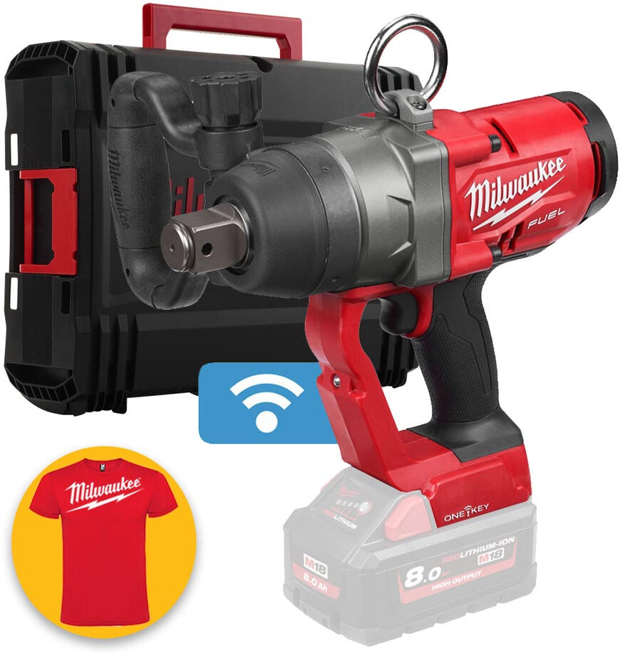 Milwaukee M18 ONEFHIWF1-0X - Avvitatore ad impulsi 1"F, solo corpo in valigetta Heavy Duty