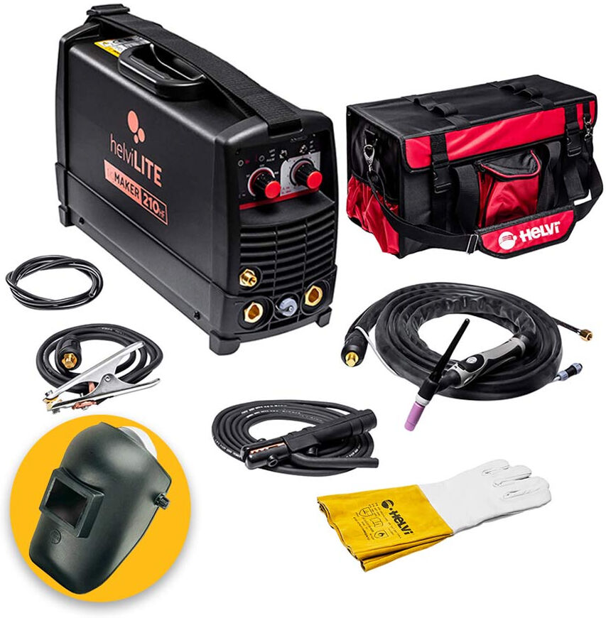 HelviLite tigMAKER 210HF Pulse - Saldatrice inverter TIG HF ed elettrodo