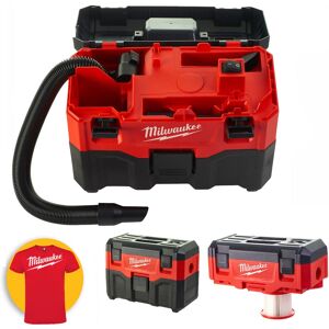 Milwaukee M18 VC-2 - Aspiratore liquidi/solidi a batteria 18V - solo corpo macchina