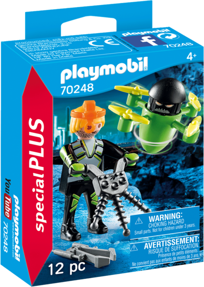 Playmobil 70248 Agente Con Drone New 02-2020