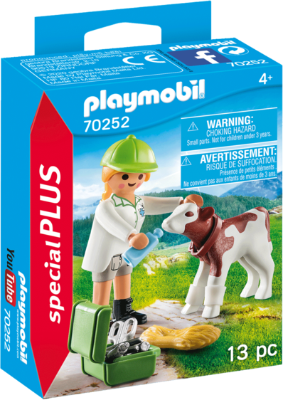 Playmobil 70252 Veterinaria Con Vitellino New 02-2020 Playmobil 70252 Veterinaria Con Vitellino New 02-2020