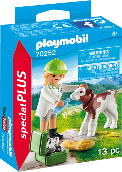 Playmobil 70252 Veterinaria Con Vitellino New 02-2020