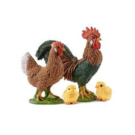 Schleich-s Pollaio Con Gallo, Gallina E Pulcini