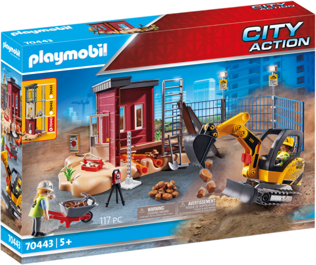 Playmobil 70443 Mini Escavatore Con Cantiere New 09-2020 Playmobil 70443 Mini Escavatore Con Cantiere New 09-2020