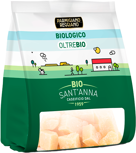 Parmigiano Reggiano Biologico 18 Mesi 30x0.02kg   0.6kg   Caseificio Bio Sant'anna