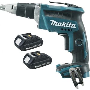 Avvitatore Per Cartongesso Makita 18 V Dfs452zj Macchina In Valigetta Completa Di Due Batt. 18v 3.0ah + Carica Batterie