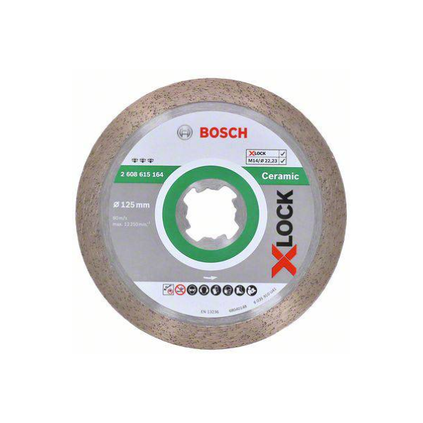 bosch - x-lock disco diamantato best for ceramic 125 x 10 mm