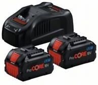 bosch - set 2 batterie procore 18v 8.0ah + carica batterie gal 18v-160 c