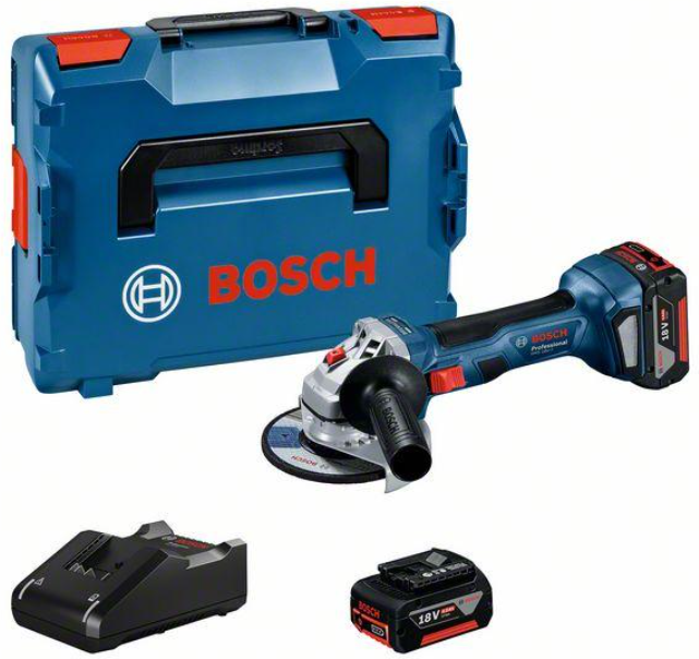 Bosch -Smerigliatrice Gws 18v-7 + 2 Batt. 4.0ah