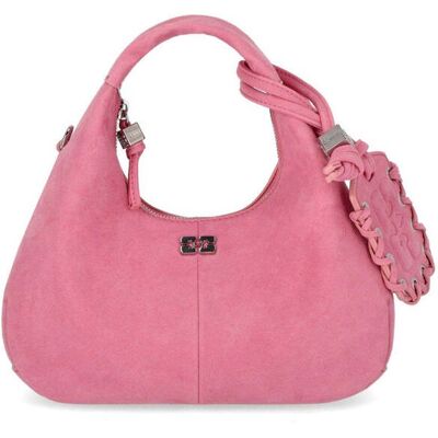 Borsa Hobo Mini Rosa Ganni Donna Rosa One Size Borsa Hobo Mini Rosa Ganni Donna Rosa One Size