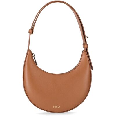 Borsa A Spalla Delizia Mini Brandy Furla Donna Cuoio One Size Borsa A Spalla Delizia Mini Brandy Furla Donna Cuoio One Size
