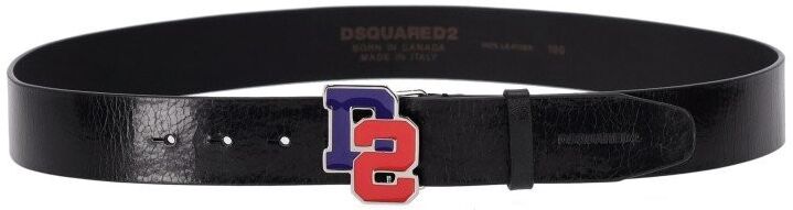 Cintura D2 College Nera Dsquared2 Uomo Nero 100