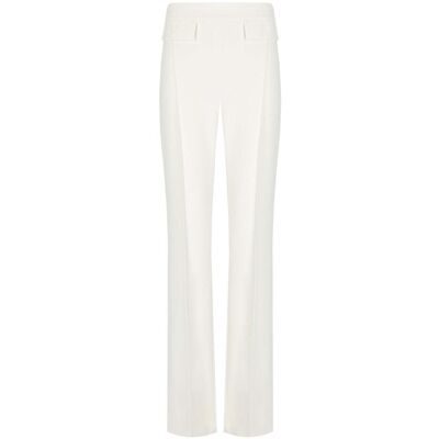 Pantalone A Palazzo Avorio Elisabetta Franchi Donna Avorio 42 IT Pantalone A Palazzo Avorio Elisabetta Franchi Donna Avorio 42 IT