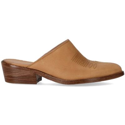 Mule Western Maverik Cuoio Duccio Del Duca Donna Cuoio 40 Mule Western Maverik Cuoio Duccio Del Duca Donna Cuoio 40