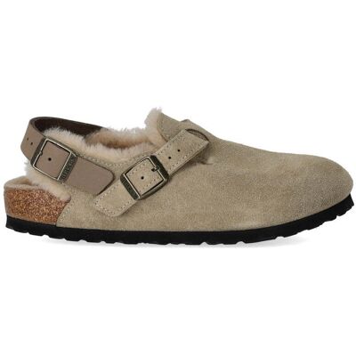 Clog Tokio Shearling Taupe Birkenstock Donna Beige 37 Clog Tokio Shearling Taupe Birkenstock Donna Beige 37