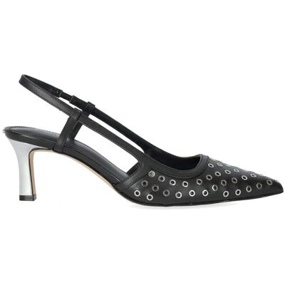 Décolleté Slingback Alora Nera Argento Michael Kors Donna Nero 36.5 Décolleté Slingback Alora Nera Argento Michael Kors Donna Nero 36.5