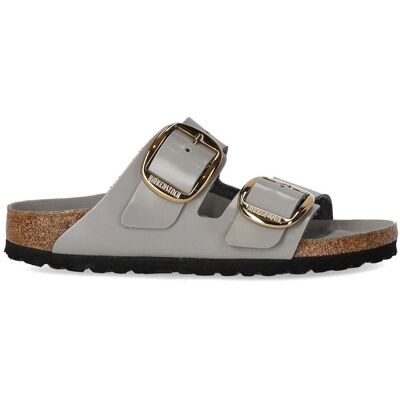 Ciabatta Arizona Big Buckle Stone Birkenstock Donna Grigio 37 Ciabatta Arizona Big Buckle Stone Birkenstock Donna Grigio 37