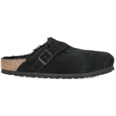 Clog Boston Shearling Nera Birkenstock Donna Nero 37 Clog Boston Shearling Nera Birkenstock Donna Nero 37