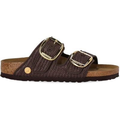 Ciabatta Arizona Raffia Big Buckle Carafe Birkenstock Donna Marrone 41 Ciabatta Arizona Raffia Big Buckle Carafe Birkenstock Donna Marrone 41