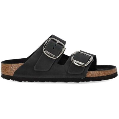 Ciabatta Arizona Big Buckle Nera Birkenstock Donna Nero 39 Ciabatta Arizona Big Buckle Nera Birkenstock Donna Nero 39
