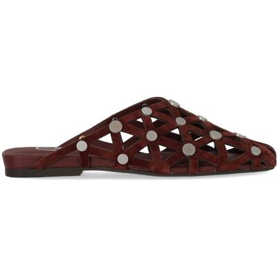 Mule Flat Bone Marsala Ash Donna Rosso 36 Mule Flat Bone Marsala Ash Donna Rosso 36
