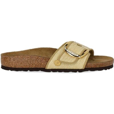 Ciabatta Madrid Raffia Big Buckle Natural Birkenstock Donna Beige 39 Ciabatta Madrid Raffia Big Buckle Natural Birkenstock Donna Beige 39