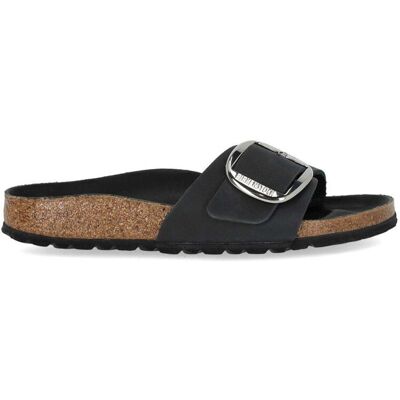 Ciabatta Madrid Big Buckle Nera Birkenstock Donna Nero 37 Ciabatta Madrid Big Buckle Nera Birkenstock Donna Nero 37