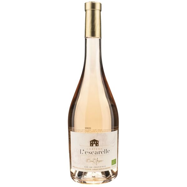 chateau de l'escarelle coteaux de provence rosé les deux anges bio 2022