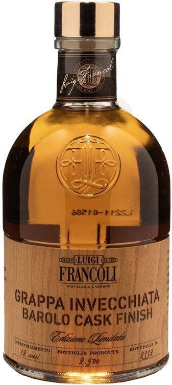 casafrancoli luigi francoli grappa invecchiata barolo cask finish edizione limitata 0.5l