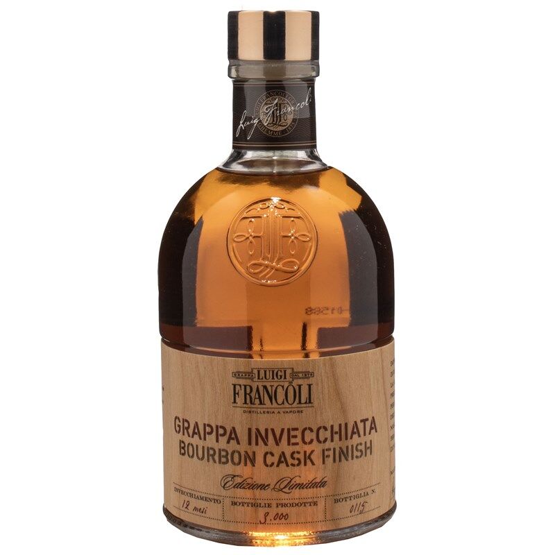 casafrancoli luigi francoli grappa invecchiata bourbon cask finish edizione limitata 0.5l