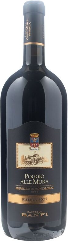 banfi castello  brunello di montalcino poggio alle mura riserva magnum 2017