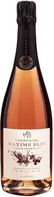 maxime blin champagne la pluie d'or rose de saignee blanc de noirs brut