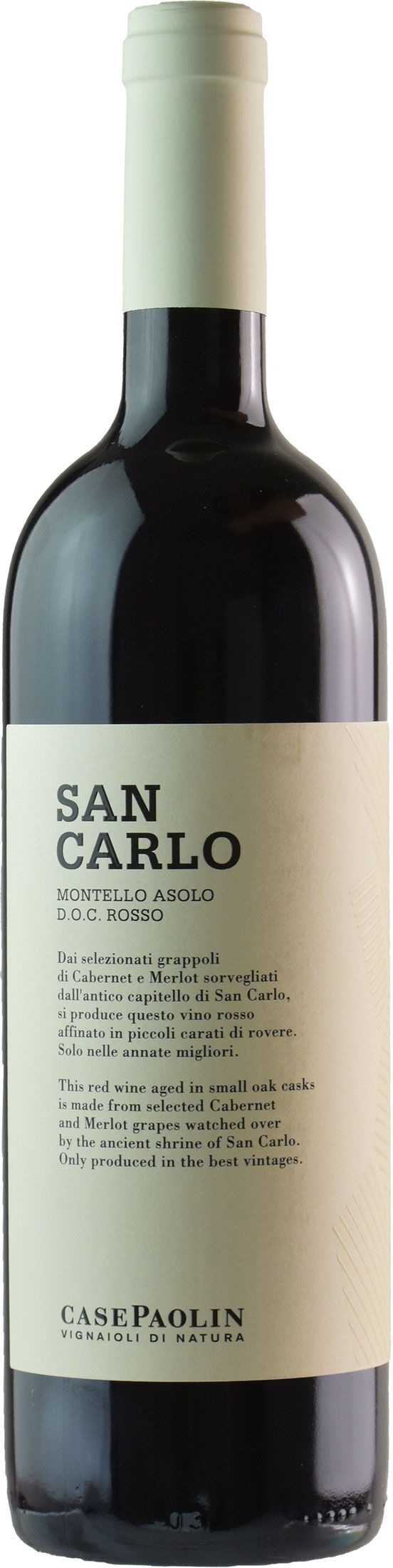 Case Paolin Montello Colli Asolani Rosso San Carlo Bio 2019