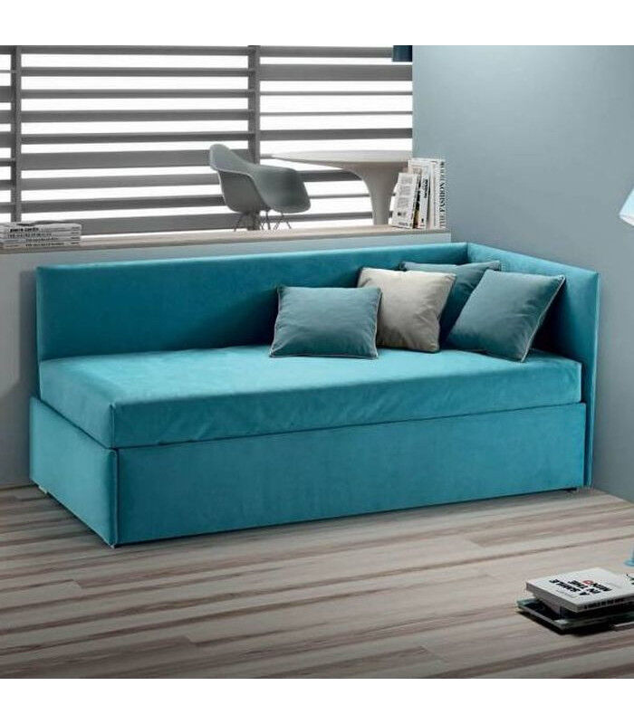 Samoa Letti Letto Enjoy Twice Angolo Imbottito Con Letto Estraibile, Con Arredinitaly